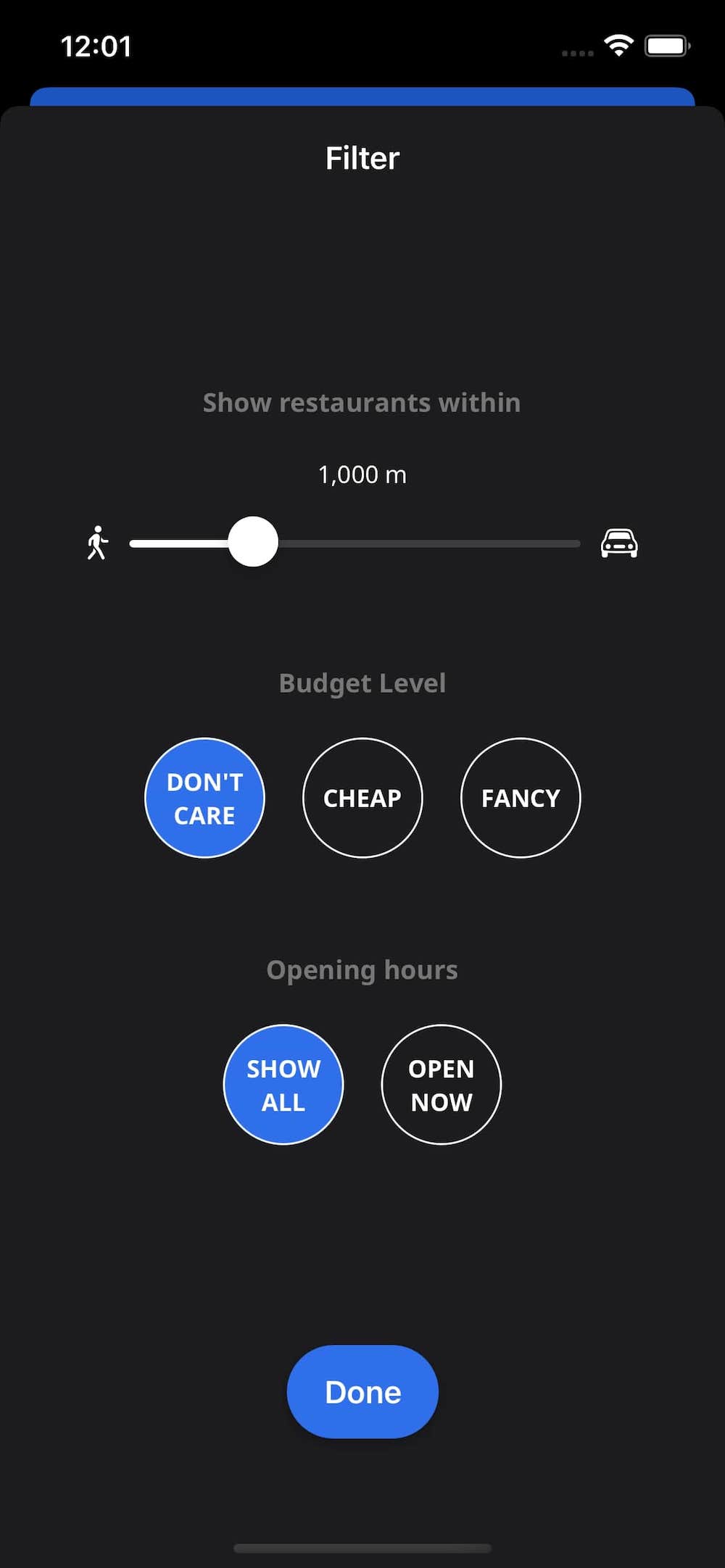 Lunchrrrrr app screenshot