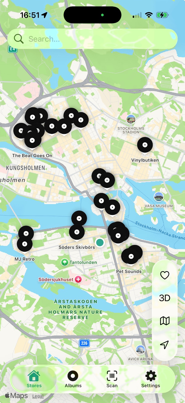 Vinylsamlaren app screenshot
