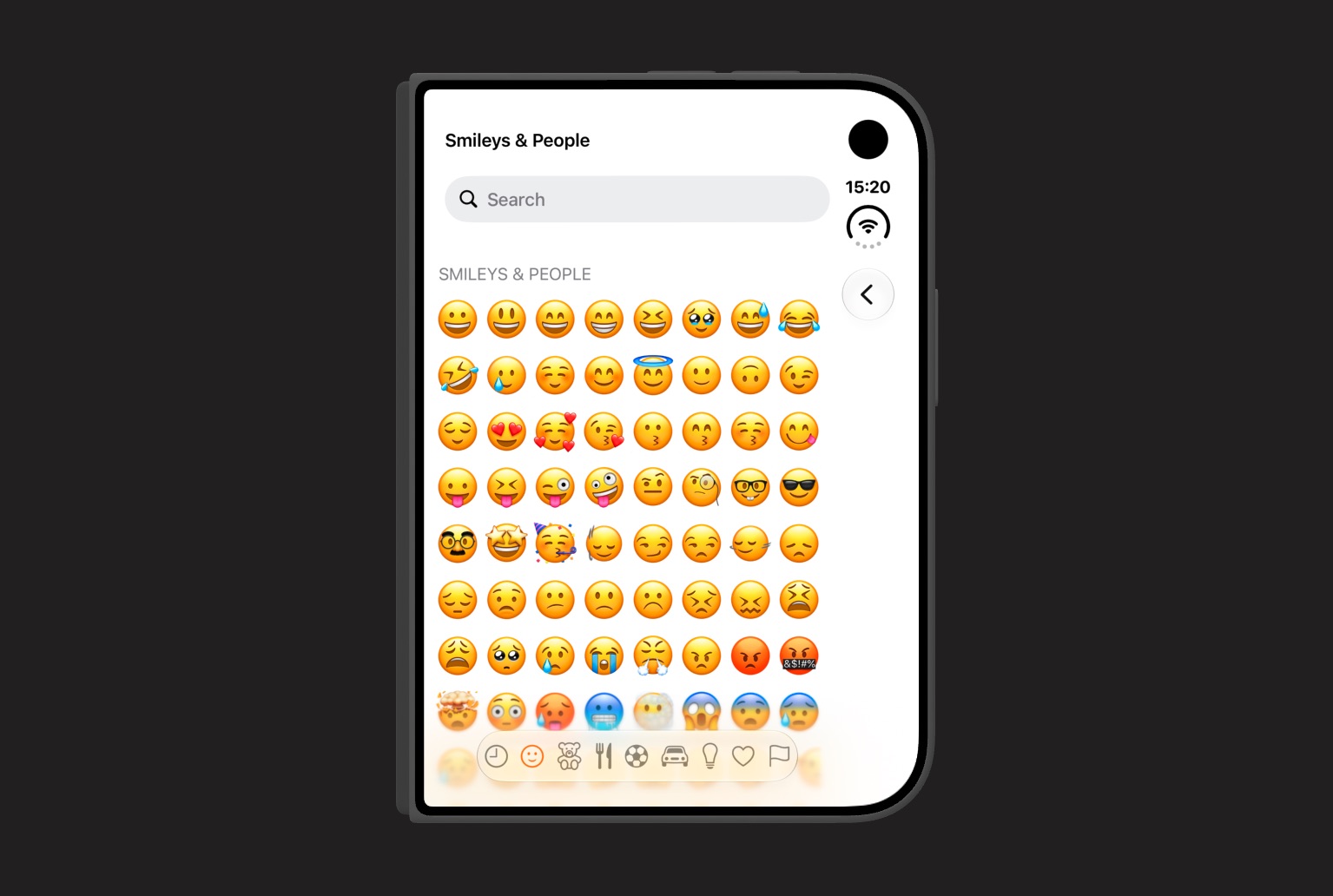Wally on a closed iPhone Duo